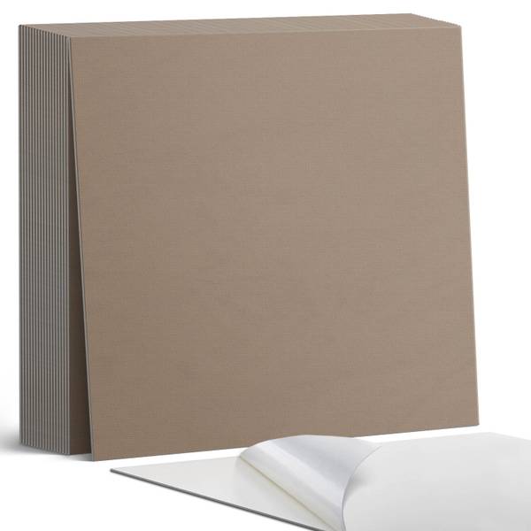 Vinylfliese Nussbraun 20er-Set 20 x 20 cm