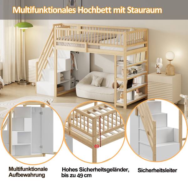 Hochbett Oneiros Ⅲ Holz