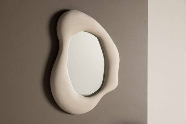 Dekospiegel Louisville Beige - Glas - 49 x 70 x 8 cm