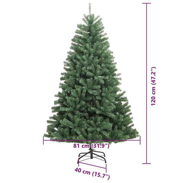 Sapin de Noël artificiel 3030476-1 Vert - Argenté - 81 x 120 x 81 cm