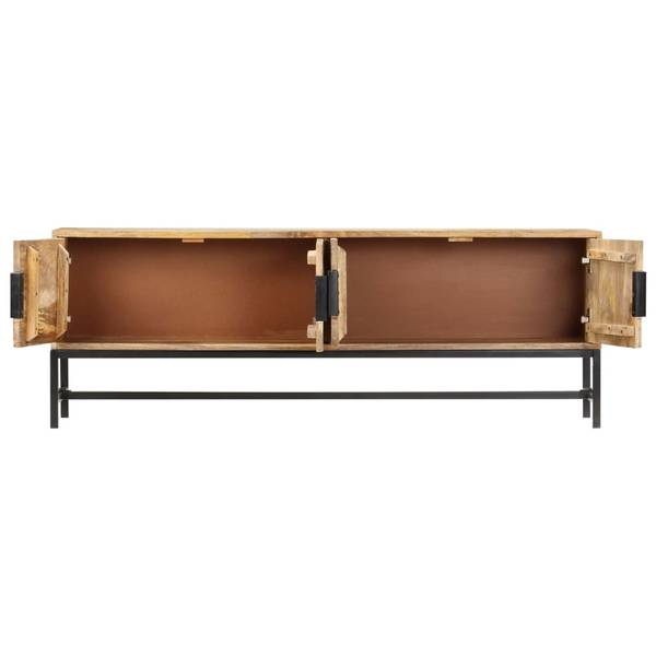 TV-Schrank D519 Braun - Massivholz - 30 x 50 x 140 cm