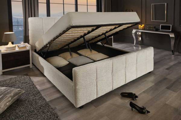 Boxbett PRESTIGE Weiß - Polyester - 190 x 125 x 220 cm
