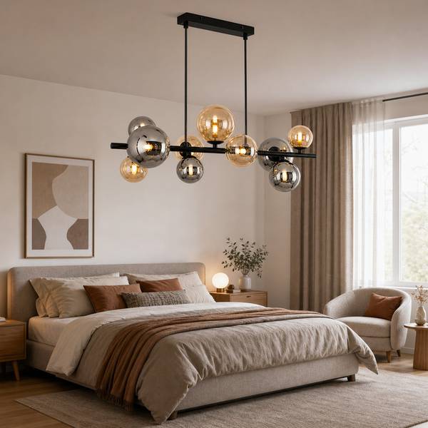 Pendelleuchte Frankenthal II Grau - Metall - 35 x 150 x 85 cm