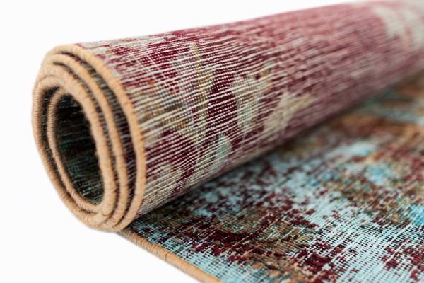 Tapis Vintage Royal XXV Bleu - Laine - 201 x 1 x 226 cm