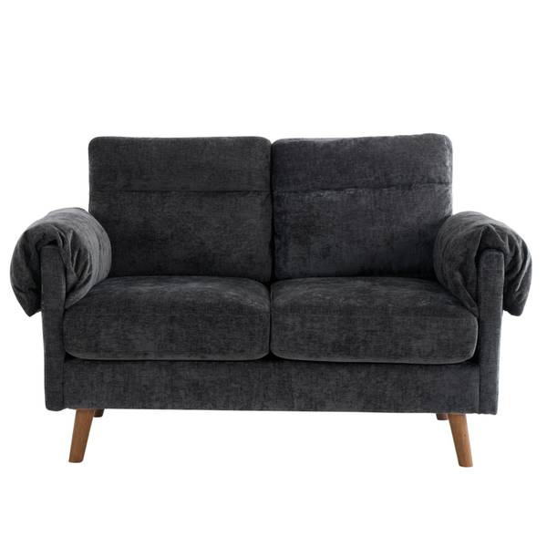2-Sitzer-Sofa BenchBrown Schwarz