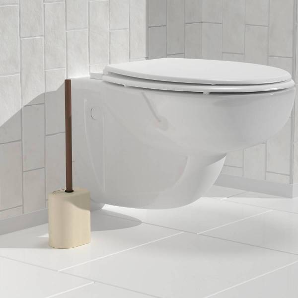 Toilettenbürste ARGILEO Beige - Kunststoff - 12 x 39 x 8 cm