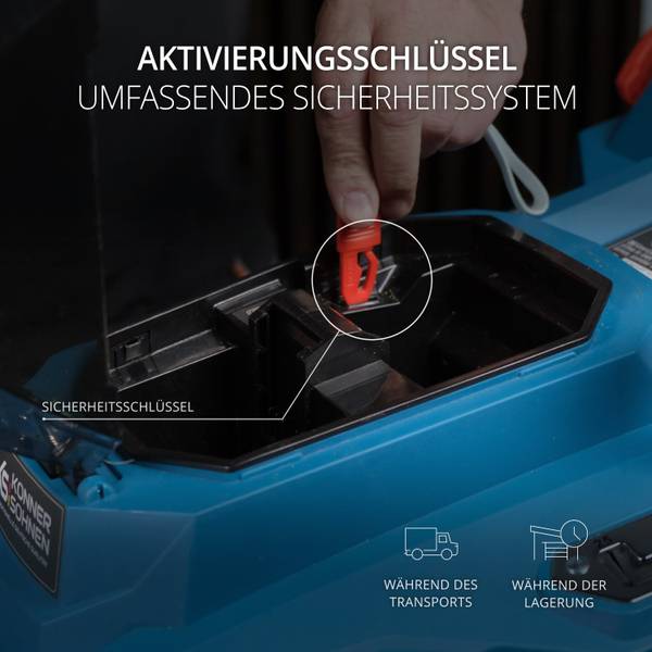 Akku-Rasenmäher KS 33LM-20V Blau - Kunststoff - 41 x 33 x 69 cm