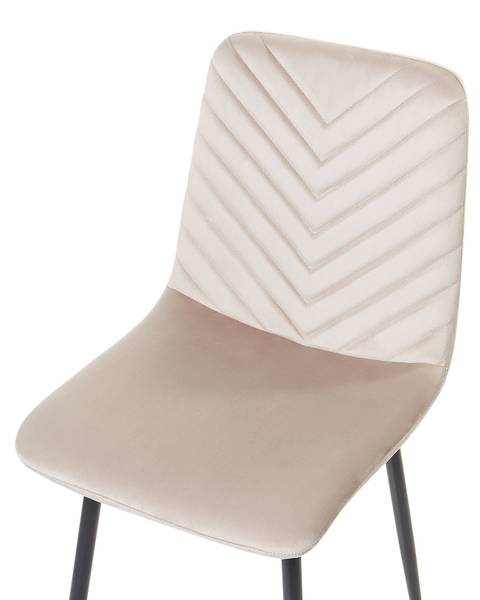Stuhl HAVRE 4-tlg Beige - Schwarz