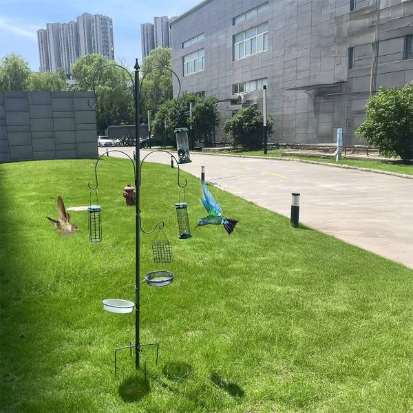 Vogelfutterstation 6-in-1 Grau