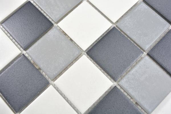 Mosaikfliesen 14-0123 Grau - Keramik - 31 x 31 x 31 cm