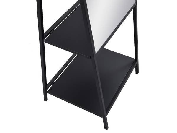 Standspiegel mit Füßen LIVIO Schwarz - Metall - 41 x 172 x 46 cm