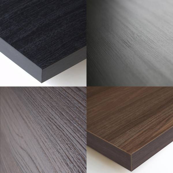 Buffet Sokkel XVI Noir - Marron - Mélamine - 260 x 80 x 37 cm