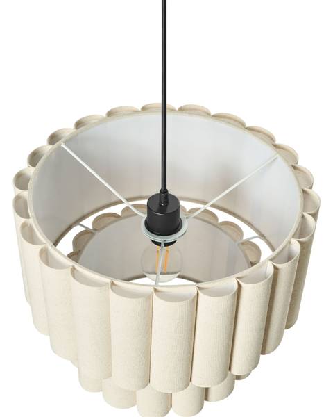Pendelleuchten BELESSA Beige - Schwarz - Naturfaser - 40 x 180 x 40 cm