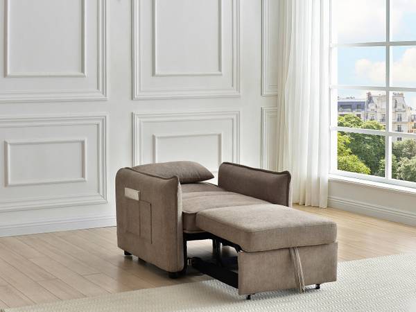 Schlafsessel FENORA Grau - Textil - 85 x 86 x 93 cm