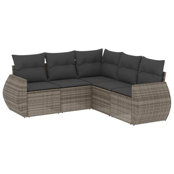 Salon de jardin 3035508-1 (lot de 5) Gris