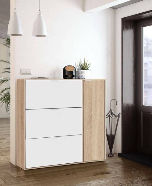 Schuhschrank Ammour Braun - Holzwerkstoff - 22 x 115 x 106 cm