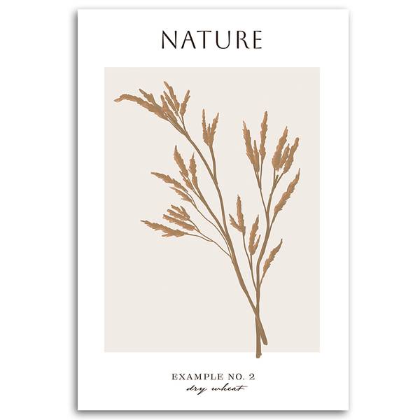 Tableau déco blé séché nature 80 x 120 cm