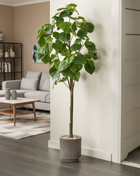 Plante artificielle FICUS TREE Noir - Vert - Matière plastique - 70 x 160 x 70 cm