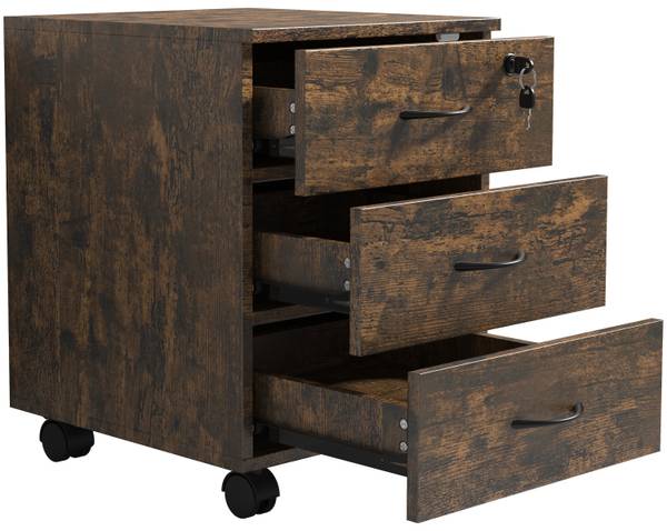 Rollcontainer Baula M Braun - Holzwerkstoff - 40 x 54 x 44 cm