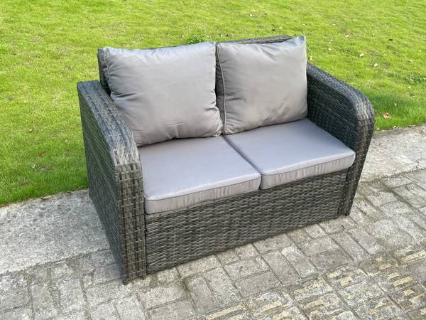 GARTENTISCHGRUPPE C(8er-Set) Grau - Webstoff - 80 x 70 x 140 cm
