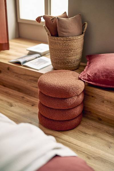 Dekohocker Stora Braun - Holz teilmassiv - 39 x 42 x 39 cm