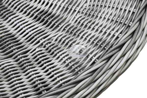 Salontafel Walvis beige - rotan - 69 x 73 x 69 cm