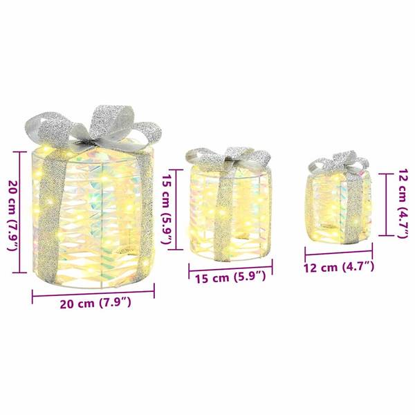Saisonale Dekoration 42019088 3er Set Gelb - Kunststoff - 20 x 20 x 20 cm