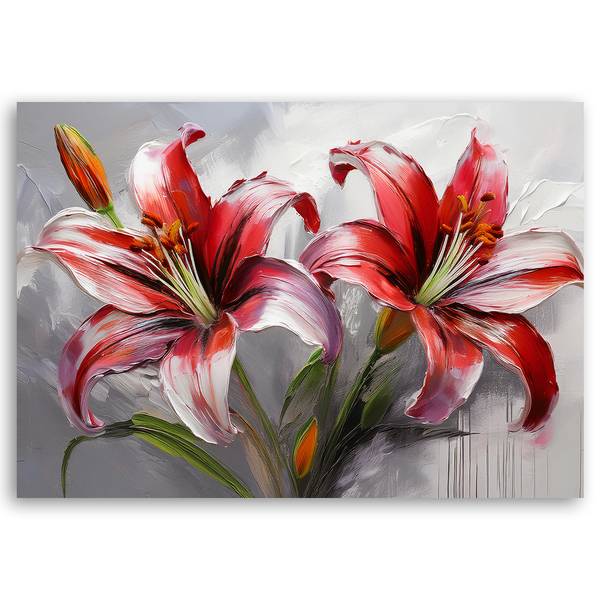 Canvas schilderij Lelies 120 x 80 cm