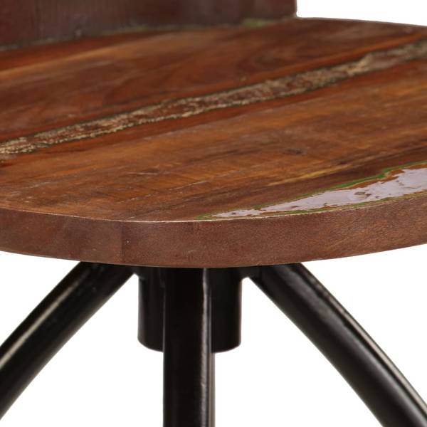 Tabouret de bar 245264 (lot de 2) Marron - Acier - 40 x 82 x 40 cm