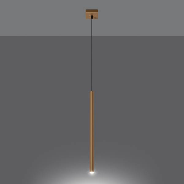 Pendelleuchten Pastelo LED 3000K Gold - Stahl - 4 x 120 x 4 cm