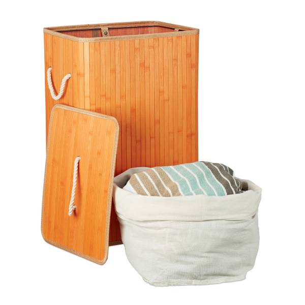 2 x Wschekorb Bambus eckig orange kaufen | home24