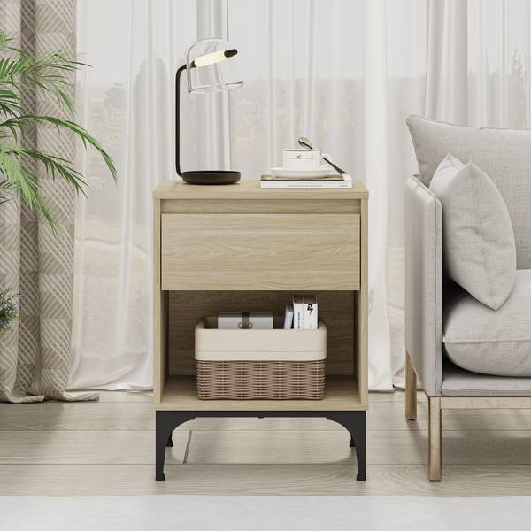 Beistelltisch Kistiandi Eiche Hell Dekor