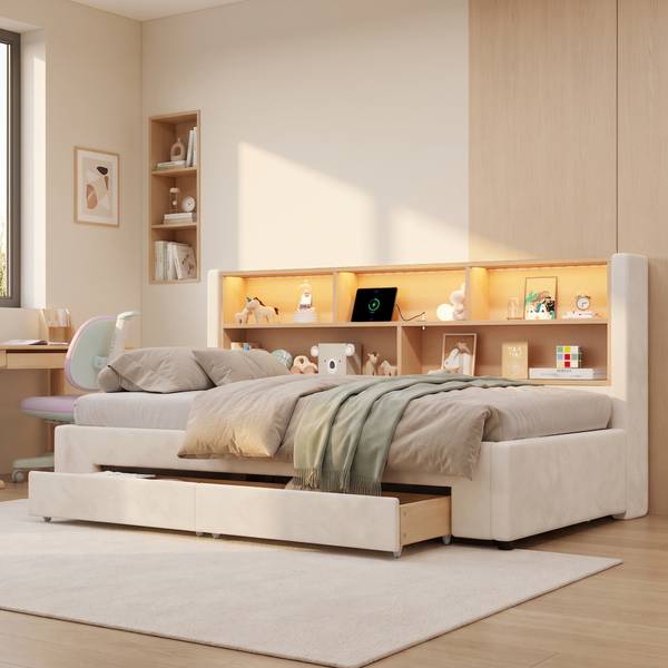 Kinderbett VELHUIMI Ⅰ Beige