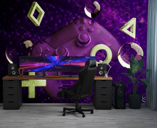 Fototapete Spielkonsole 100 x 70 cm