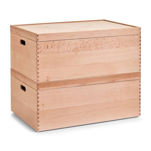 Allzweckkiste, Buche lackiert Braun - Holzwerkstoff - 40 x 21 x 60 cm