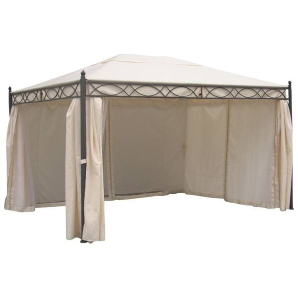 Dachplane für Pavillon Rivoli 3x4 Meter Beige - Polyester - PVC - 300 x 1 x 400 cm