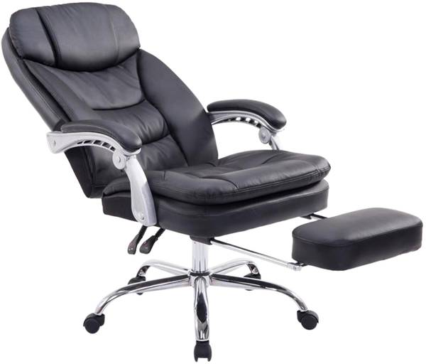 Chefsessel XL Troy Schwarz - Kunstleder - 65 x 115 x 66 cm
