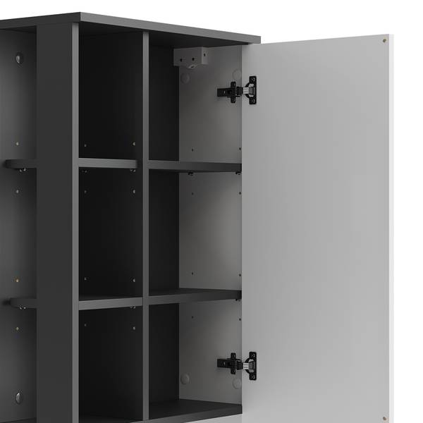 Badschrank Karen 54648 Anthrazit - Weiß