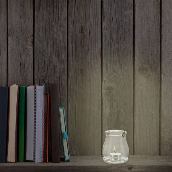 Photophore verre lot de 12 Noir - Verre clair - 9 x 10 x 9 cm
