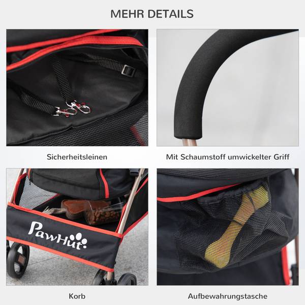 Hundetrolley D00-166V00RD Rot