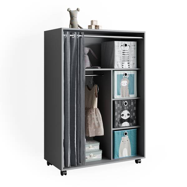 Kleiderschrank Doros 40644 Grau