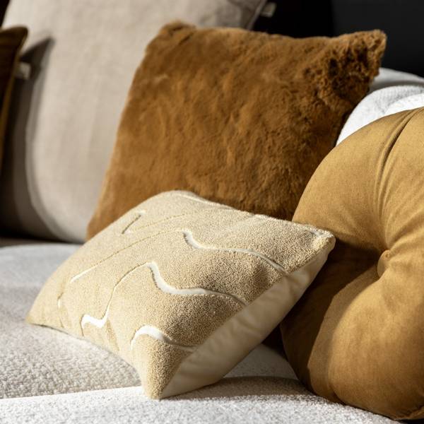 Kissenbezug Ciri Beige - Textil - 50 x 2 x 30 cm