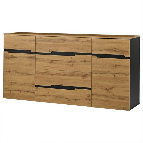 Sideboards Moonbow Braun - Holzwerkstoff - 160 x 80 x 40 cm
