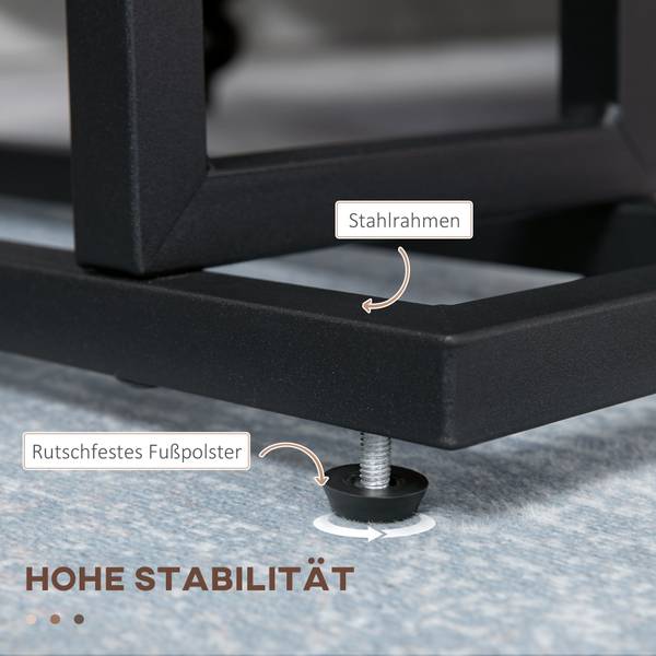 Beistelltisch Couchtisch 839-609V00DR Dunkelbraun