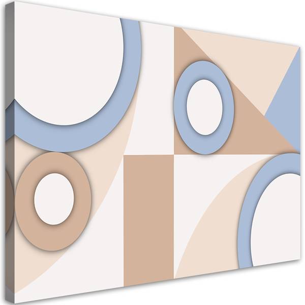 Wandbild geometrische formen abstraktion 120 x 80 cm