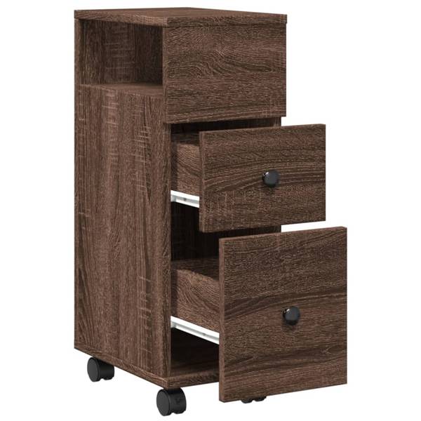 Badezimmerschrank schmal 3043020 Dunkelbraun