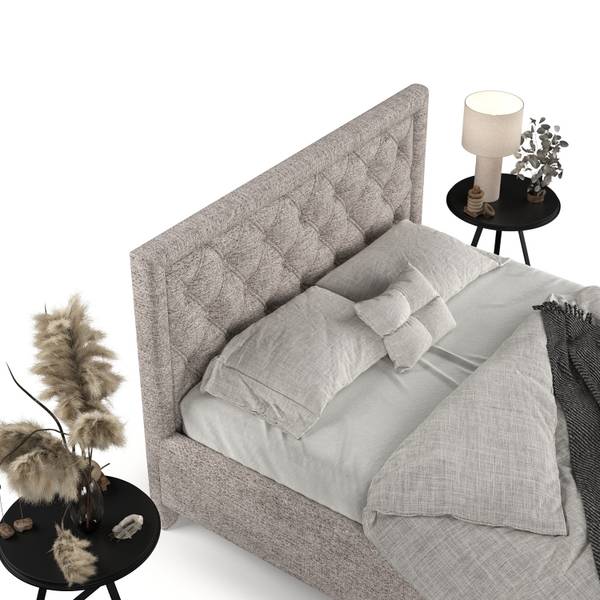 Polsterbett Lido mit Stauraum Neve Hellbraun - Liegefläche Breite: 140 cm