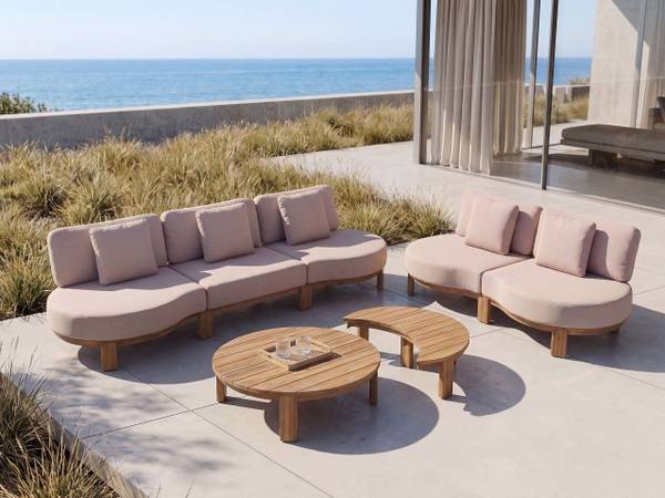Couchtisch ARZELLO Braun - Massivholz - 90 x 24 x 135 cm