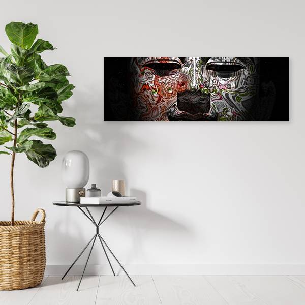 Wandbild gesicht von buddha feng shui 120 x 40 cm