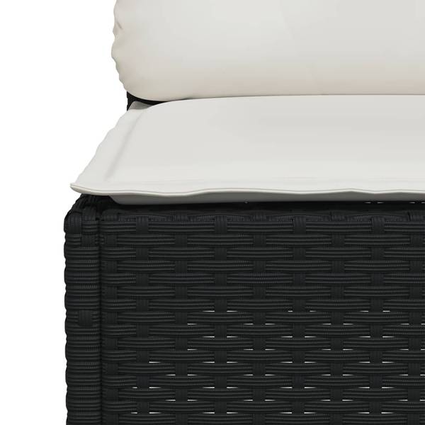 Loungeset 3036245-1 set van 6 zwart - staal - 63 x 62 x 63 cm